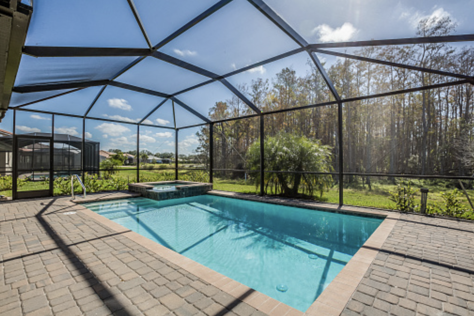 enclosed pool